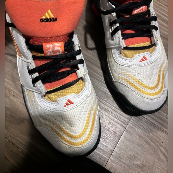Adidas Agent Gil Restomod Shoes, white/yellow/orange Men’s size 10 - Picture 3 of 7